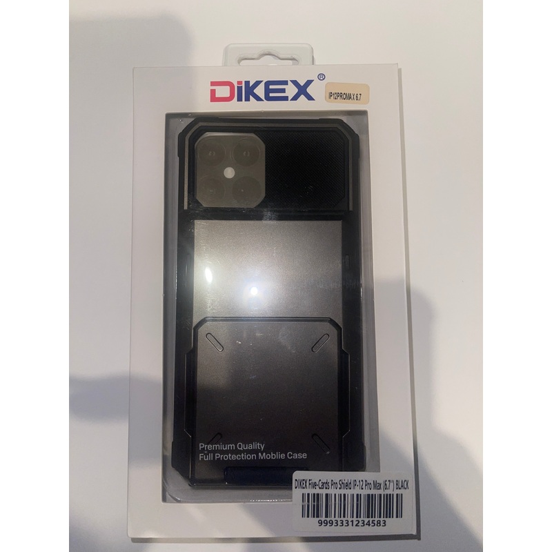 Dikex five cards pro shield ip-12 pro max(6.7) black case