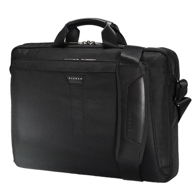 EVERKI Lunar Laptop Briefcase 18.4” , Magnetic quick access pocket, Discreet back stash compartment, Trolley handle pass through strap, Two-way adjustable shoulder strap