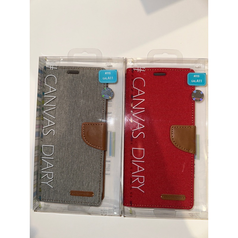 Goospery Canvas Diary Case for Galaxy A11
