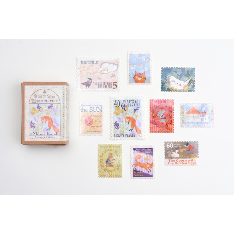 SEAL-DO Gold-Foil Flake Sticker – Aesop’s Fables 1