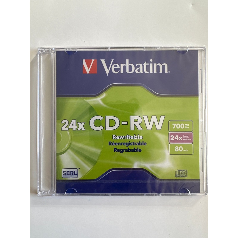 Verbatim CD-RW 700MB 24x Speed Rewritable Disc