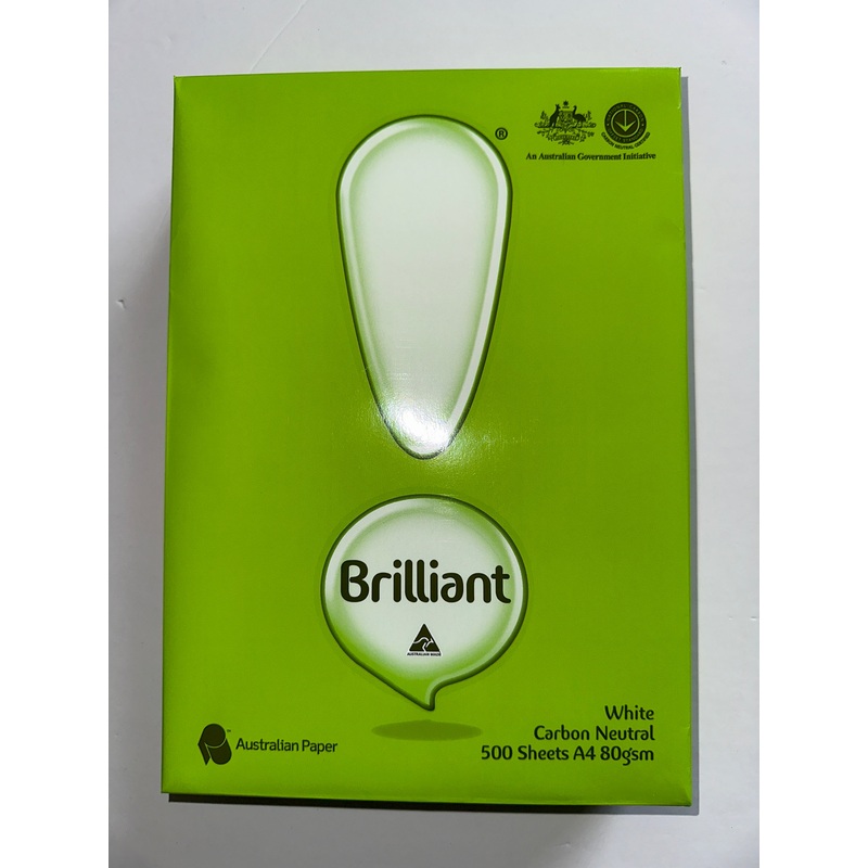Brilliant A4 Paper (80 GSM, 500 Sheets)