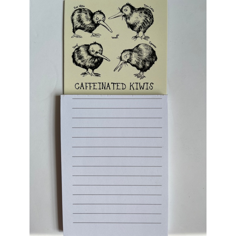 Caffeinated Kiwi Magnetic Notepad