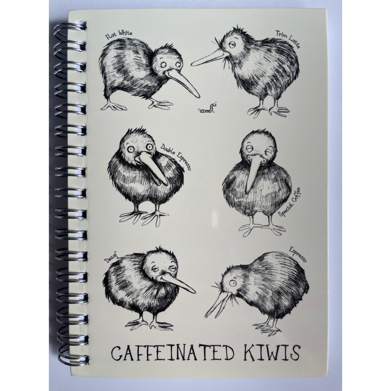 Caffeinated Kiwi Spiral Notebook