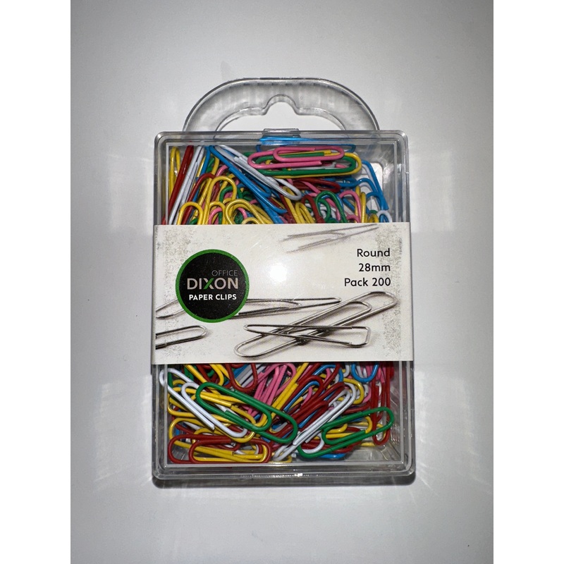 Dixon Office Paper Clips – Round 28mm, Pack of 200