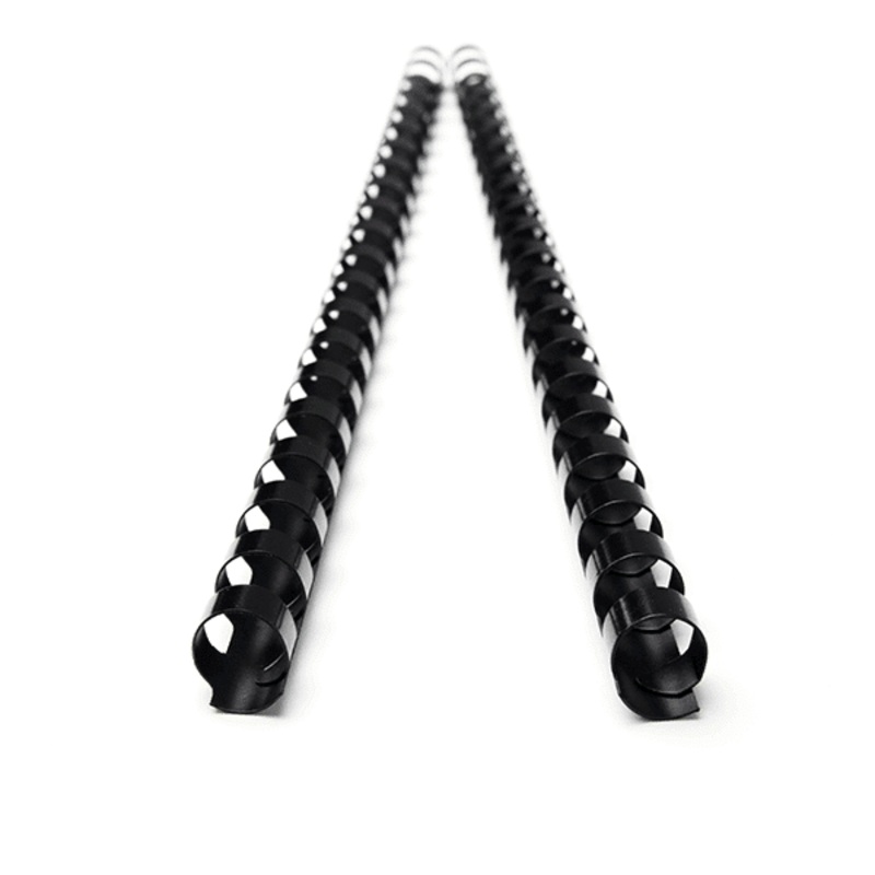 Fellowes Plastic Binding Combs – 6mm Diameter, Black, 100 Pack