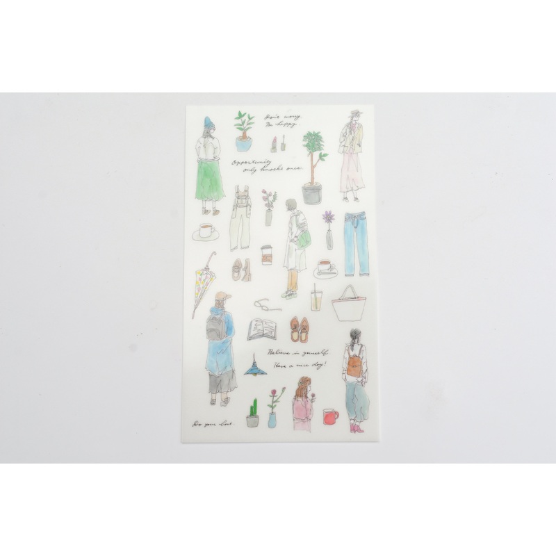 Midori Transfer Stickers for Journaling – Fashion Motifs