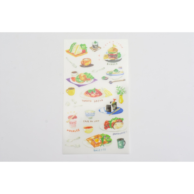 Midori Transfer Stickers for Journaling – Lunch Motifs