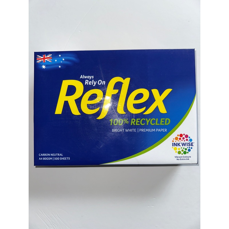 Reflex 100% Recycled A4 Paper (80 GSM, 500 Sheets)