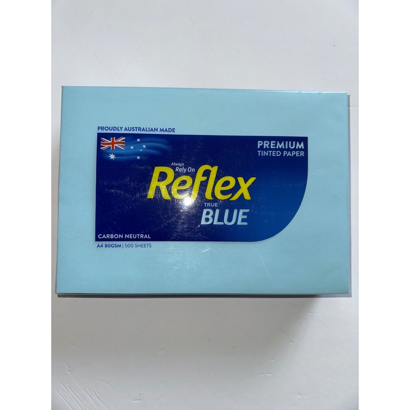 Reflex True Blue A4 Paper (80 GSM, 500 Sheets) – Premium Tinted Paper