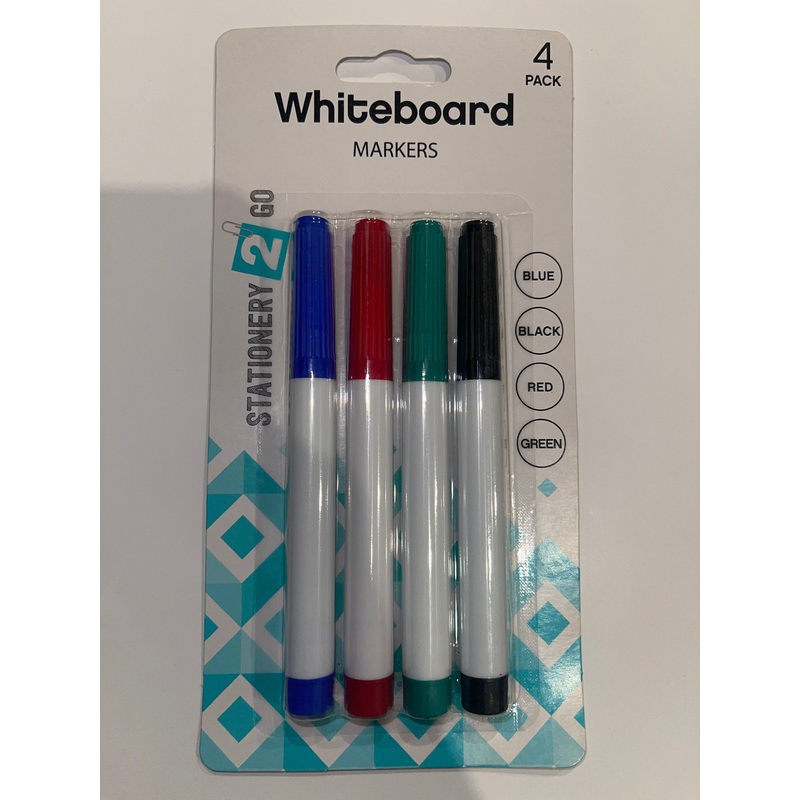 Stationery 2 Go – Whiteboard Markers (4-Pack)