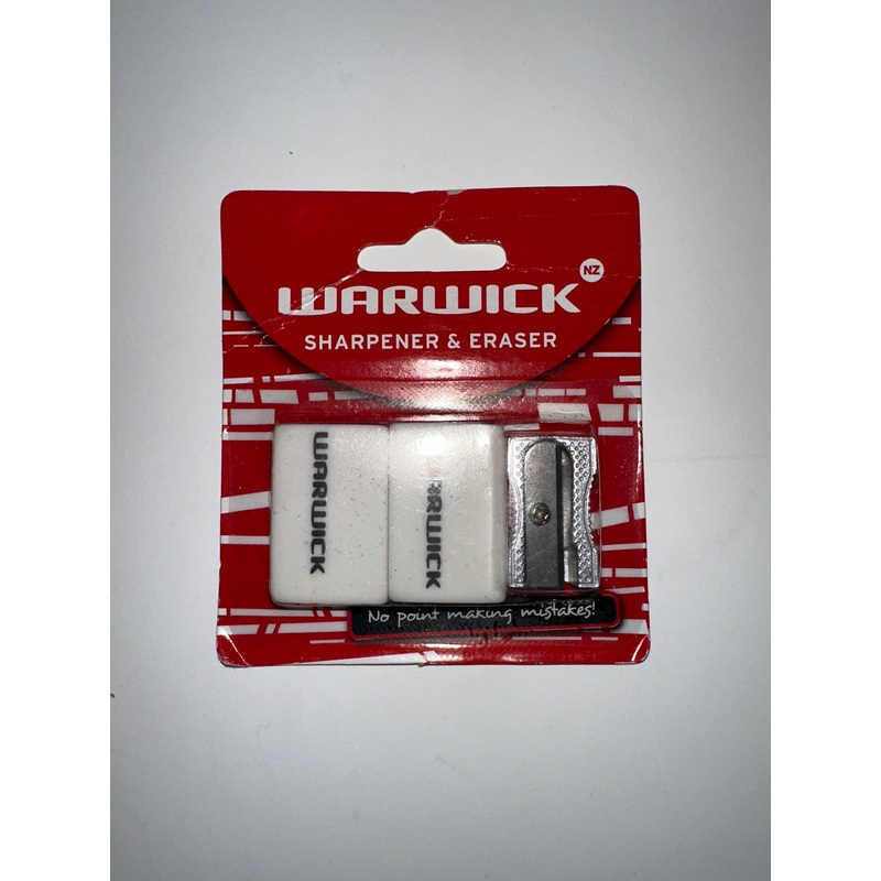 Warwick Sharpener & Eraser Set