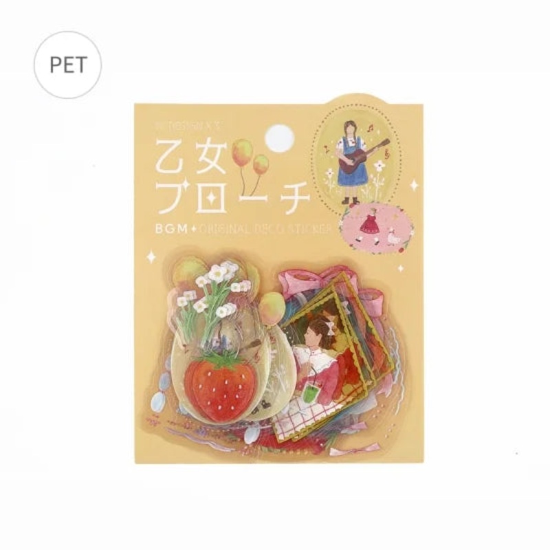 BGM Flake Sticker – Maiden Brooch – Girl