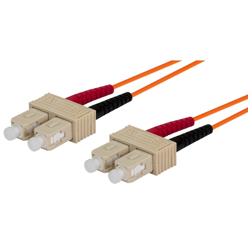 DYNAMIX 0.5M 62.5u SC/SC OM1 Fibre Lead (Duplex, Multimode) Orange LSZH Jacket