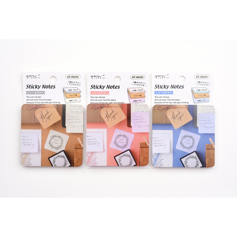 Midori Pickable Sticky Notes – Colors