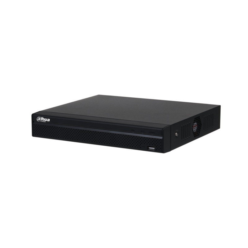 DAHUA 4-Channel PoE NVR with 2TB HDD Installed. 4 Onboard PoE Ports, Max Decoding 2ch@ 4K, 8ch@ 1080P, Supports H.265+ / H.264+, 1x HDMI, 1x VGA Output.