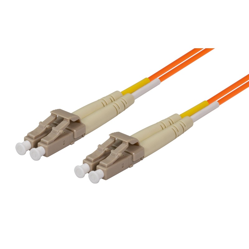 DYNAMIX 0.5M 62.5u LC/LC OM1 Fibre Lead (Duplex, Multimode) Orange LSZH Jacket