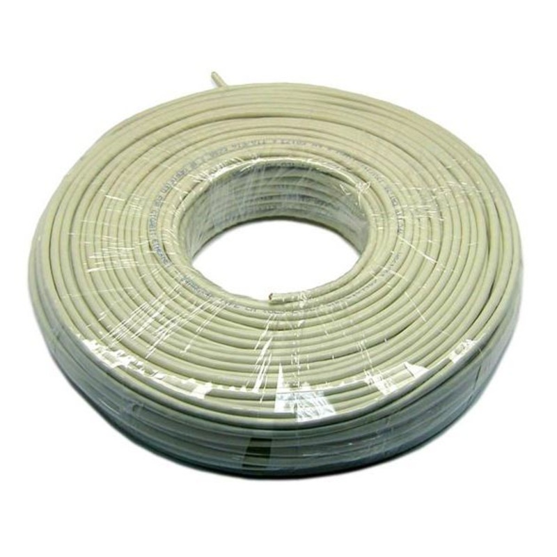 DYNAMIX 100m Cat5e Ivory UTP STRANDED Cable Roll 100MHz, 24AWGx4P, PVC Jacket Supplied as a Roll.
