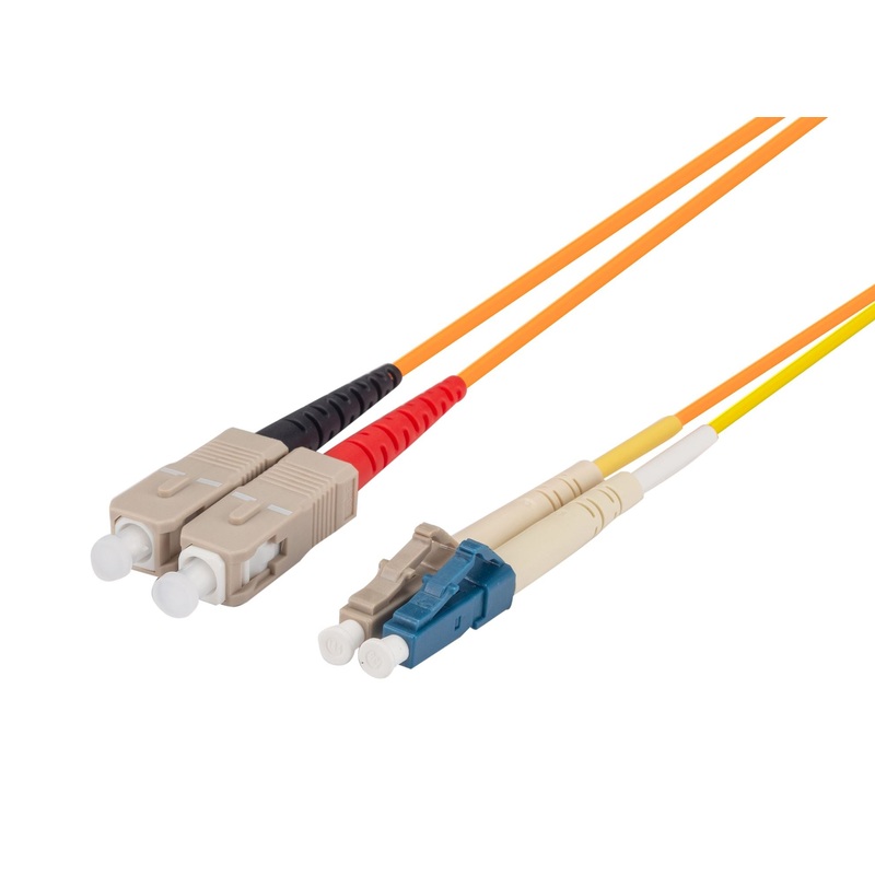 DYNAMIX 2M LC/SC Mode Conditioning Lead. Single-Mode transmit on LC *** Cable used to run gigabit on 62.5u fibre cable over 300m
