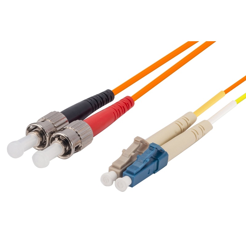 DYNAMIX 2M LC/ST Mode Conditioning Lead. Single-Mode transmit on LC *** Cable used to run gigabit on 62.5u fibre cable over 300m