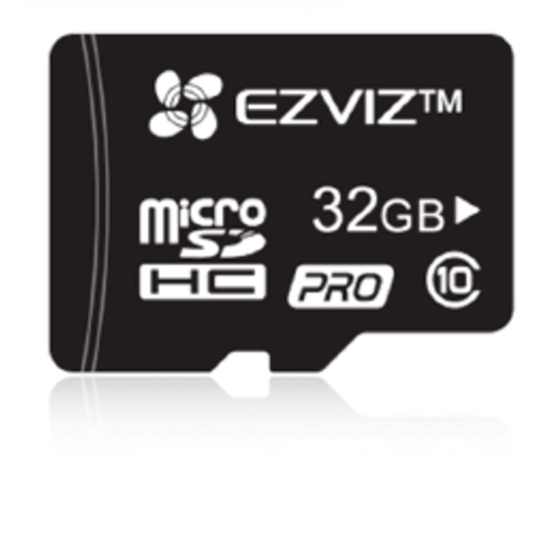 EZVIZ 32GB Professional Micro SD Super Fast Read/Write Class 10 Card Suitable for All Surveillance Cameras & Devices.