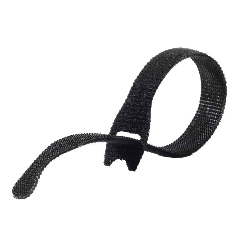VELCRO Brand ECO Pre-cut 6pk Straps Made from 50% Recycled Materials. Strong, Durable, Reliable & Reusable. 9.5mm x 12.7cm Black Ties Suitable for Indoor or Outdoor Use. Wrap & Unwrap Over 1,000 Times.