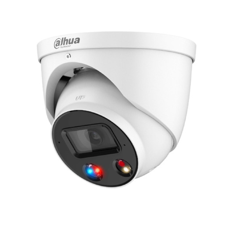 DAHUA 6MP Smart Dual Illumination Active Deterrence Fixed-focal Eyeball WizSense Network Camera. SMART H.264+/H.265+,  Sound & Light Alarm (Red & Blue Lights)  WDR, 3D NR, HLC, BLC, Digital Watermarking.