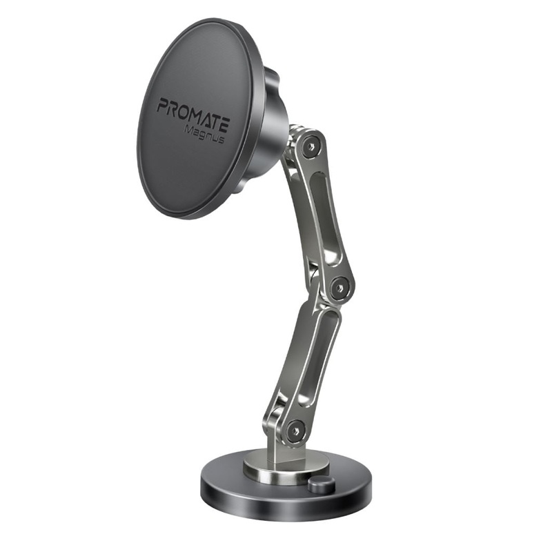 PROMATE SecureGrip 360 Cradleless Magnetic Smartphone Holder. Designed for Dashboard & Windshield. Height Adjustable. Metal Ring Included.