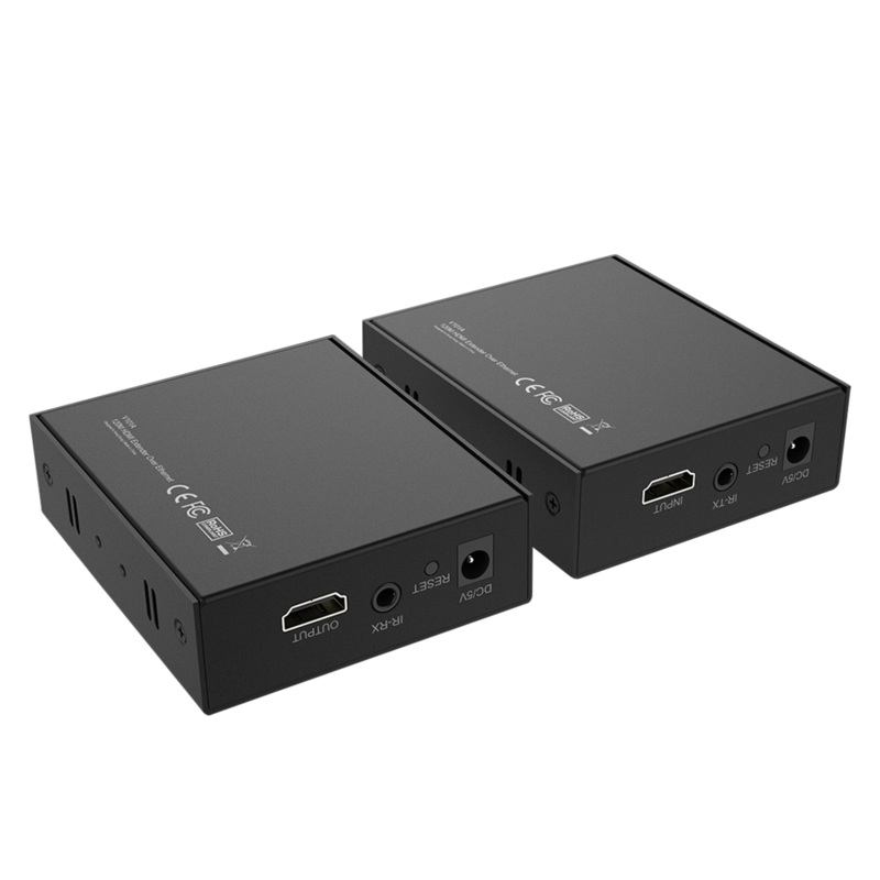 UNITEK HDMI & IR Extender Kit Over Cat6 up to 150M. Supports up to 4K@30Hz. Plug and Play. Power Adapters Included.