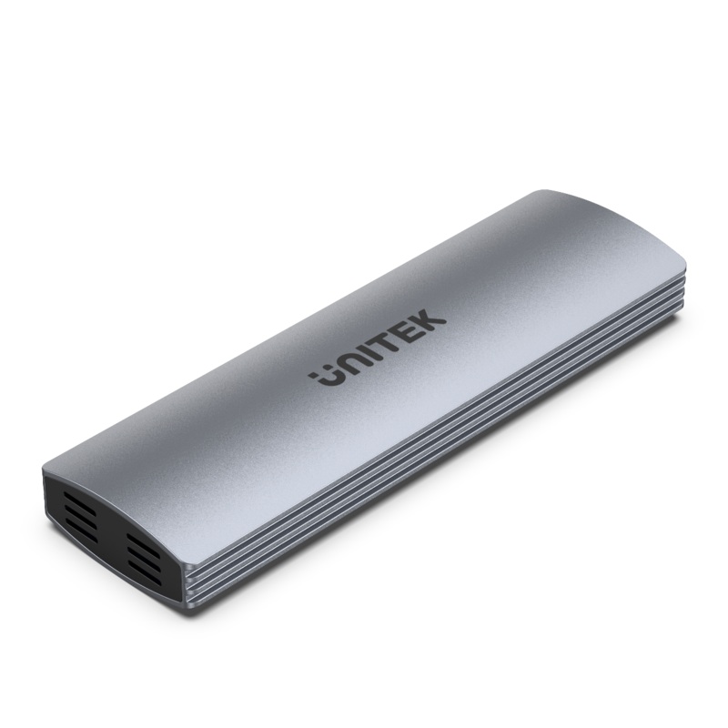 UNITEK USB-C 10Gbps to M.2 NVMe & SATA Enclosure with Tool-Free Installation. Compatible with M Key (PCIe/NVMe) & B+M Key (PCIe/NVMe or SATA/AHCI) M.2 SSD. Space Grey Colour.
