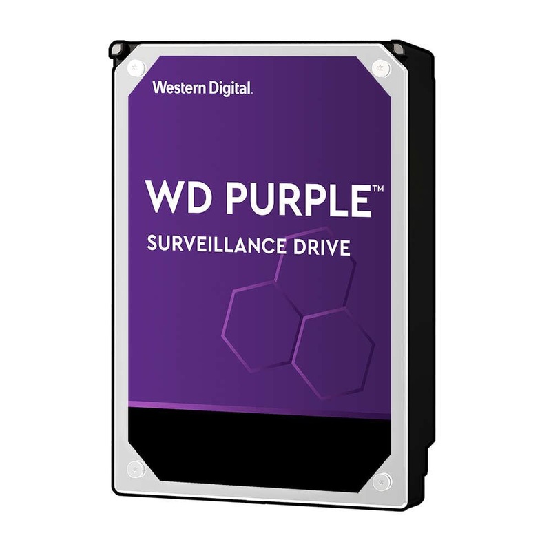 WESTERN DIGITAL 6TB Purple 3.5″ Surveillance Internal HDD SATA3 64MB Cache, 24×7 Always on. Up to 64 Cameras Per Drive. Tarnish Resistant Components. 3YR Warranty Designed for Personal, HO or SMB