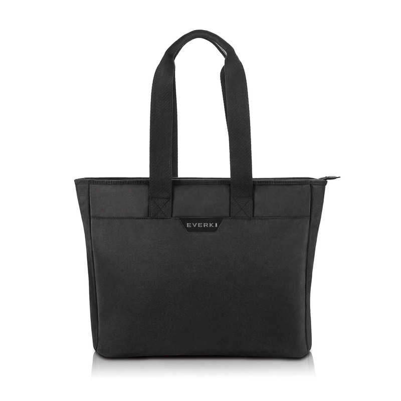 EVERKI Business Slim Tote Bag with Padded Pocket. Fits up to 15.6″ Laptops. Trolley Handle Pass Through. Back Zippered Pocket to Stow Essentials. Durable Zippers. Lifetime Warranty. Black Colour
