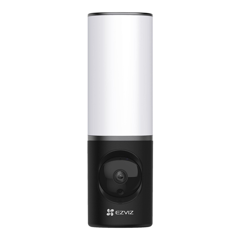 EZVIZ 4MP Outdoor Smart AI Wall Light Camera with 100db Siren. 2560×1440 @30FPS, H.265, Colour Night Vision, Two-Way Audio, Built-in 32GB Storage, IP65, Adjustable Brightness, FOV 157.