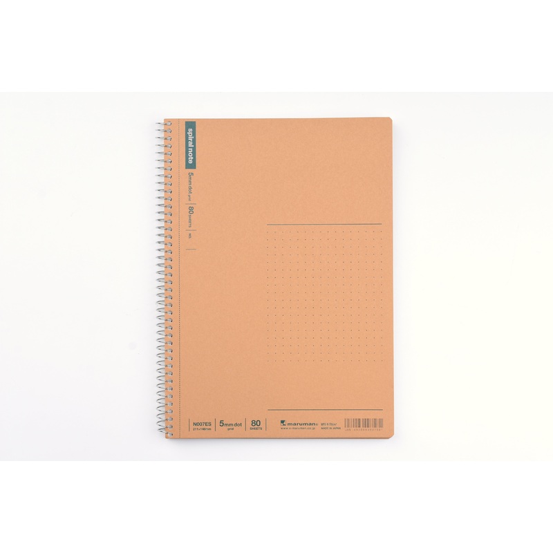 Maruman Basic Spiral Ring Notebook – A5 – Dot Grid