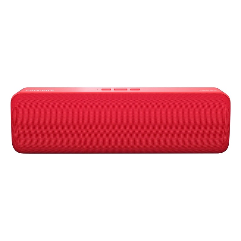 PROMATE 6W Wireless HD Bluetooth Portable Speaker. Built-in 1200mAh Lithium Battery. Up to 4 Hours Playback. 3.5mm Audio Jack, USB or MicroSD Playback. Operating Distance 10m. Black.