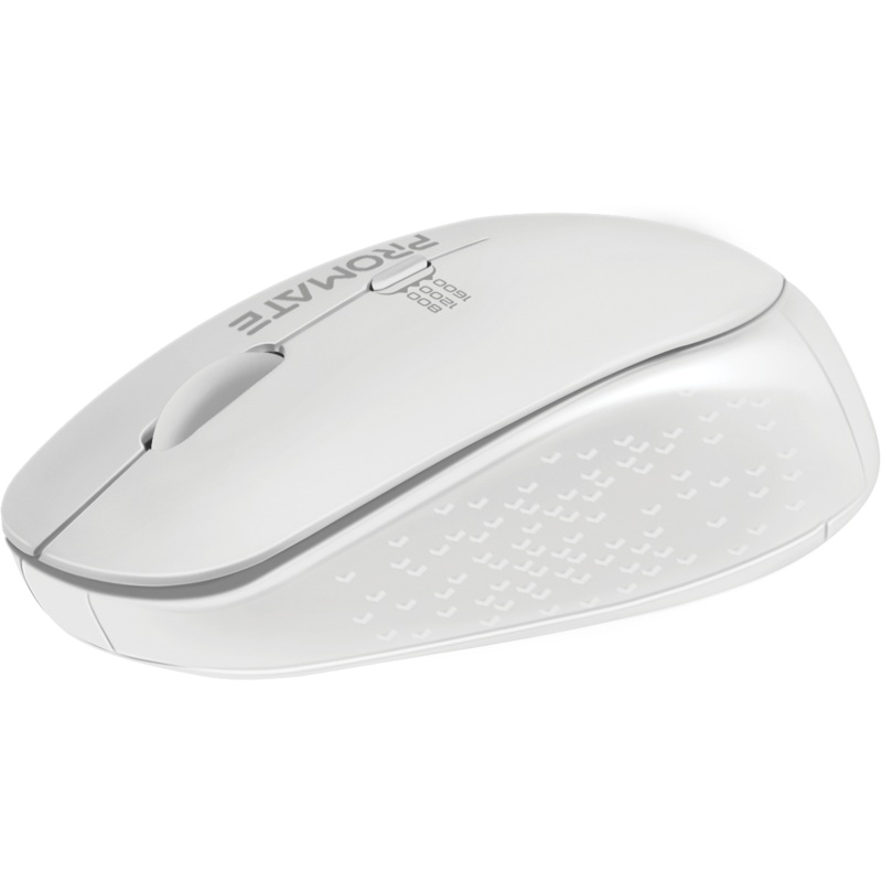 PROMATE Ergonomic Wireless Mouse 800/1200/1600 Dpi. 10m Working Range. Included Nano Receiver. Easy Plug and Play Installation. Compatible with Windows and Mac. Black