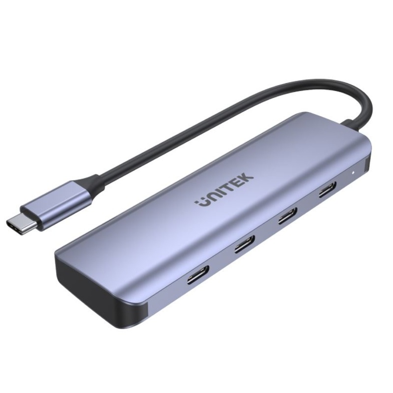 UNITEK 4-in-1 Multi Port Hub with USB-C Connector. Includes 4 x USB-C Ports. USB3.0 with a Data Trandfer Rate of up to 5Gbps. Backwards Compatible with USB 2.0/ 1.1. Plug JUNE Promo – Includes FREE C137W