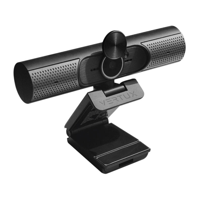 VERTUX UHD 12MP Web Camera with Microphone and AutoFocus. 170 Degree Wide Angle FOV, Built-in Speaker, Privacy Cover, 3824×2160@30fps, Noise Cancelling Mic, Plug & Play. Compatible Mac/PC