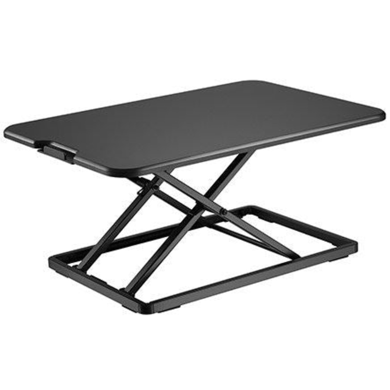 BRATECK Ultra-Slim Desktop Sit-Stand Workstation. Height adjustable 45-405mm, Work Surface Size 670x470mm (LxW). Work Surface Weight Cap. 8Kgs. STOCK CLEARANCE SALE Up to 60% OFF