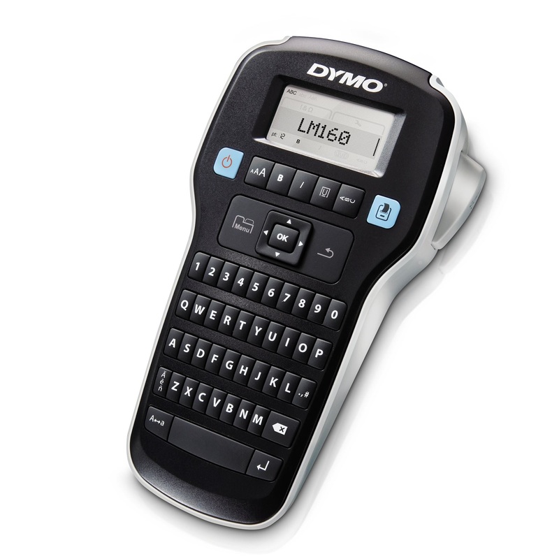DYMO LabelManager 160p Portable Label Maker with QWERTY Keyboard. Edit with one-touch fast-formatting keys. Create labels with 6 font sizes, 8 text styles, 4 boxes plus underline, 228 symbols & clip art.