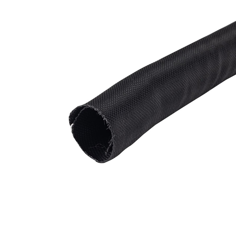 DYNAMIX 10M Flexible Cable Sock for Cable Management (25mm/0.98” W / 10m L) Cuttable material to fit specific used needs for precision cable coverage. Flame-Resistant,