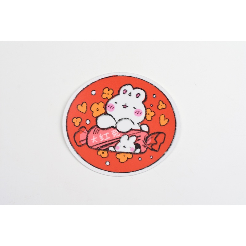 LAZI SOOZ Red Rabbit Sticker