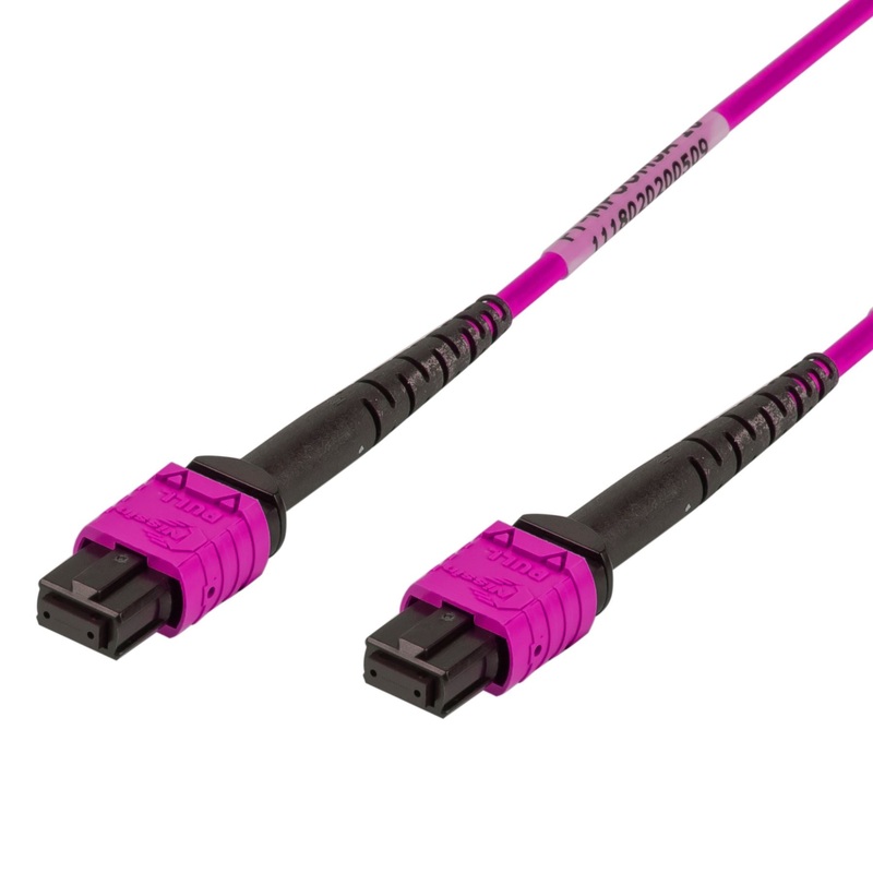 DYNAMIX 100M OM4 MPO ELITE Trunk Multimode Fibre Cable. POLARITY A Straight Through Cable. Made with ELITE Low Loss Female Connectors *7-14 Days Lead Time if No Stock