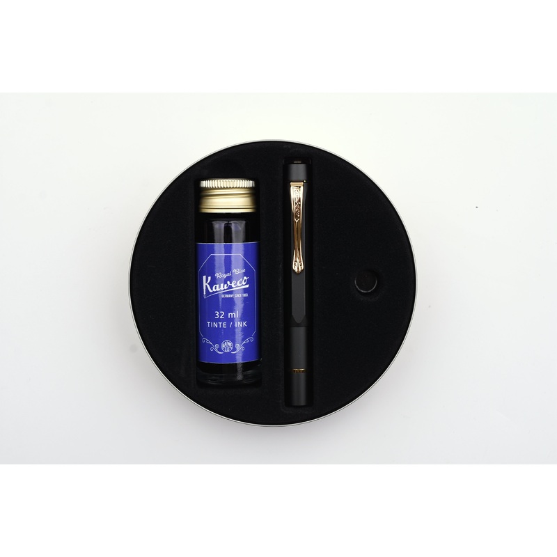 Kaweco PISTON AL Sport Fountain Pen – Starter Set – Black