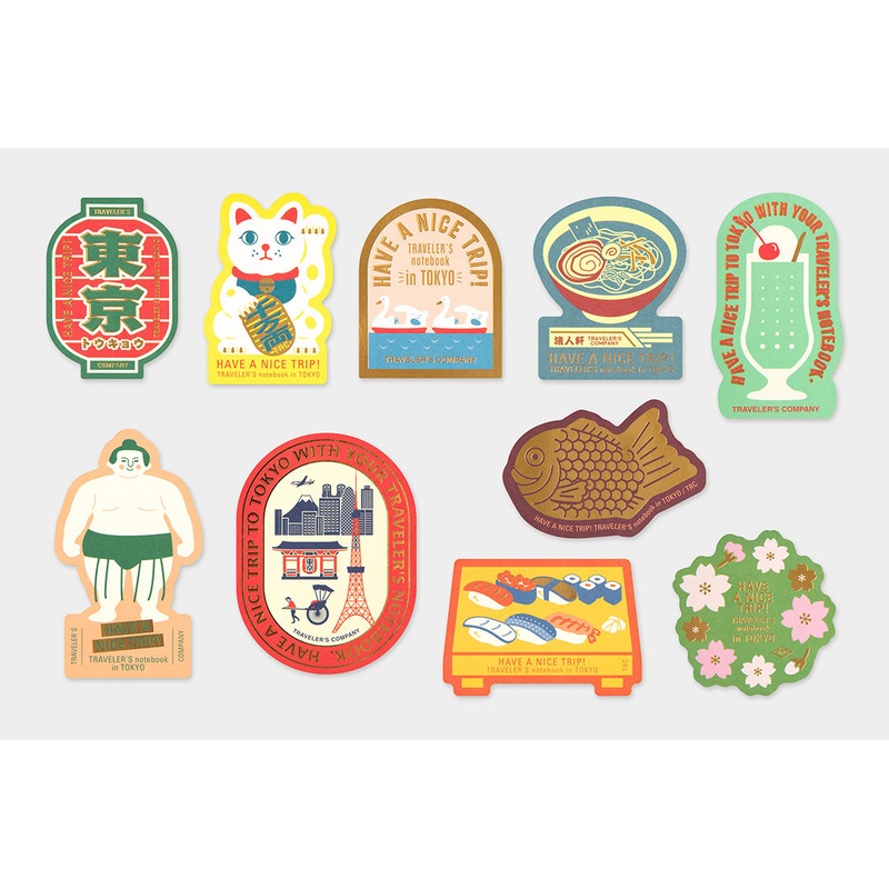 TRAVELER’S Notebook – TOKYO Sticker Set – Limited Edition