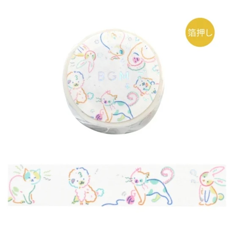 BGM Life Washi Tape – Color Zoo