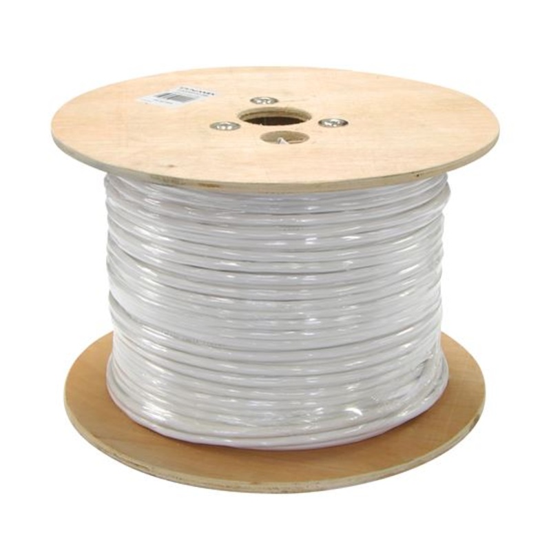 DYNAMIX 305m Cat5E STP STRANDED Shielded Cable Roll, 100MHz, 26AWGx4P, White PVC Jacket