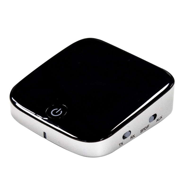 DYNAMIX Bluetooth 5.0 Transmitter Receiver for Digital Optical Toslink/Spdif. aptX for Low Latency TV Audio Video Sync, Built-in Battery, Up to 15 Hours Playing Time.