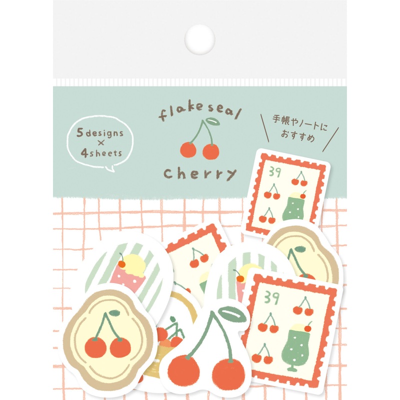 Furukawa Paper Flake Stickers – Fluffy Cherry