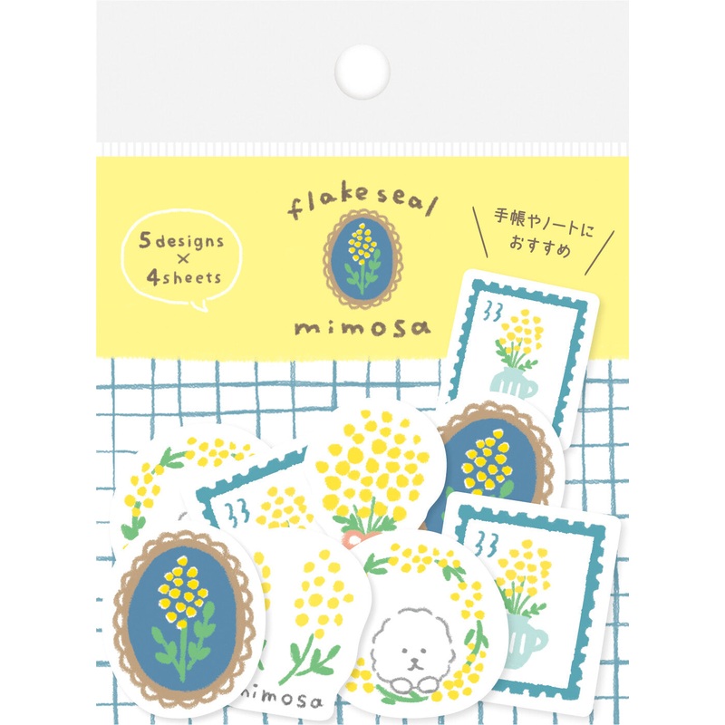 Furukawa Paper Flake Stickers – Fluffy Mimosa